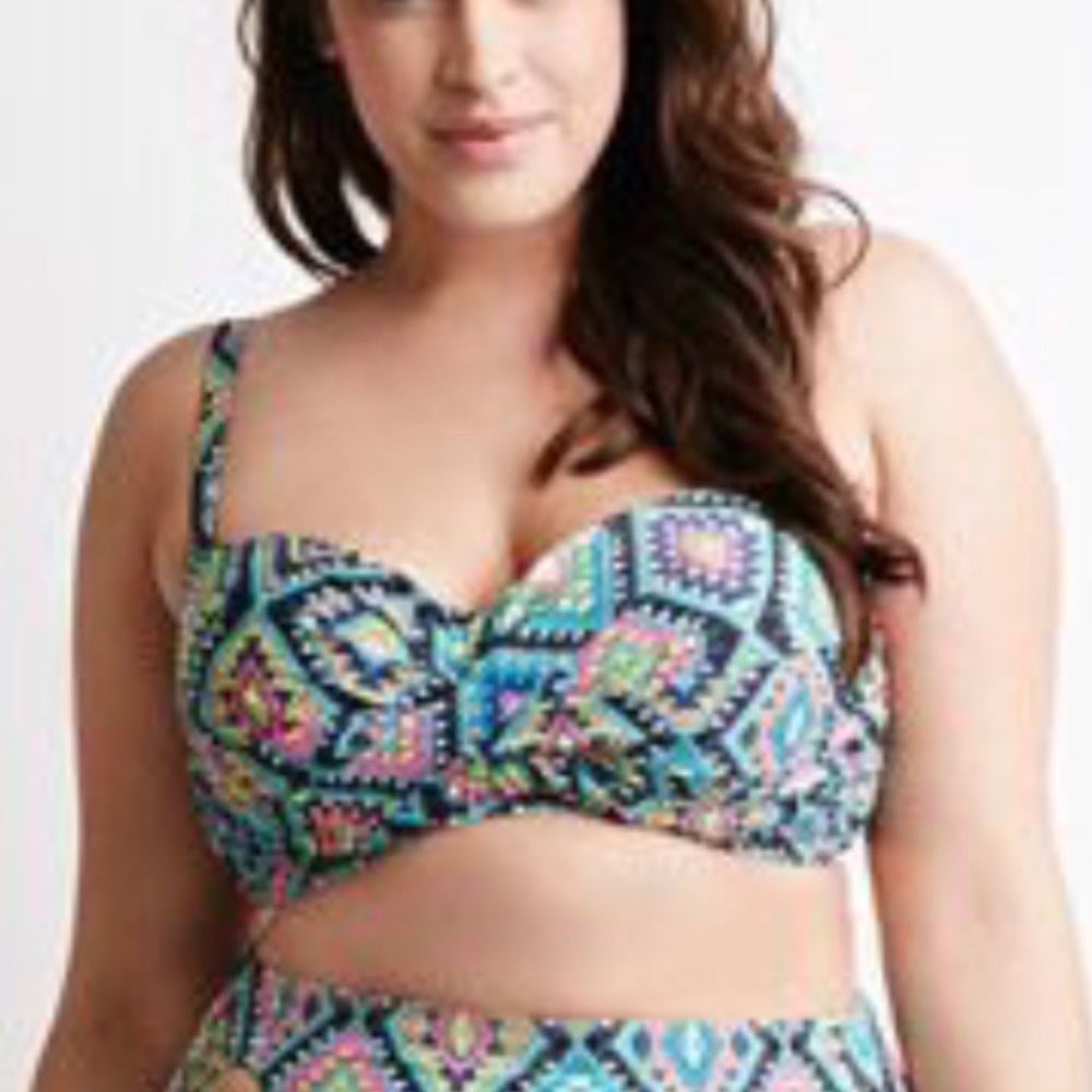 Forever 21+ Plus two piece swimsuit XL